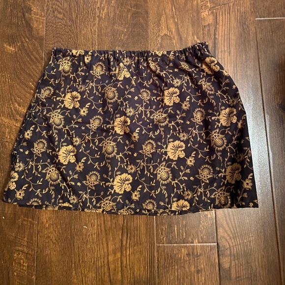 Vintage floral paisley mini skirt - Picture 1 of 4